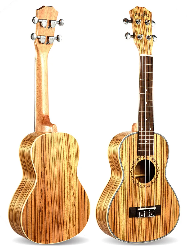 

23 Inch Ukulele Zebra Wood Vuk Lily Four Stringed Instrument Small Guitar