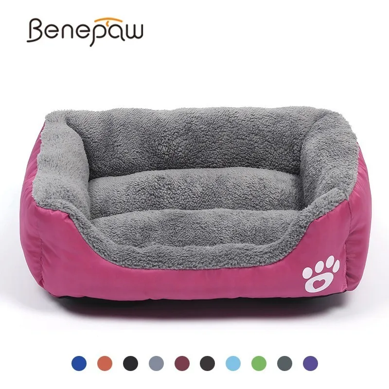 Детская собачья кровать Benepaw дышащая 11 цветов износостойкая мягкая флисовая для