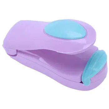 

1 Piece Portable Household Mini Heat Sealing Machine Ceramic Impulse Sealer Seal Packing Capper Plastic Bag Sealer Purple bott