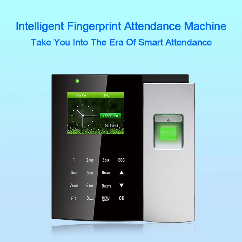 

OULET Biometric Time Attendance System USB Fingerprint Punch Card Time Clock Access Control Office Recorder Employees Device