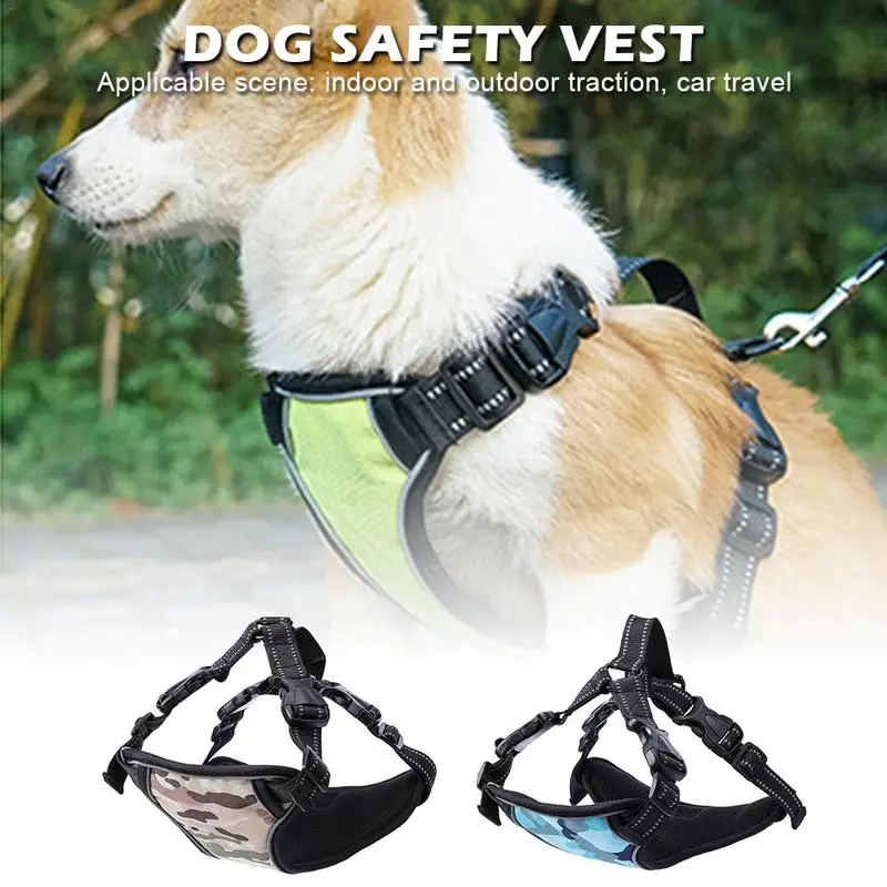 

Small Medium Large Dogs Pet Chest Strap Traction Rope Anti-Blasting Reflective Webbing Vest Chest Strap Dog Safety Vest