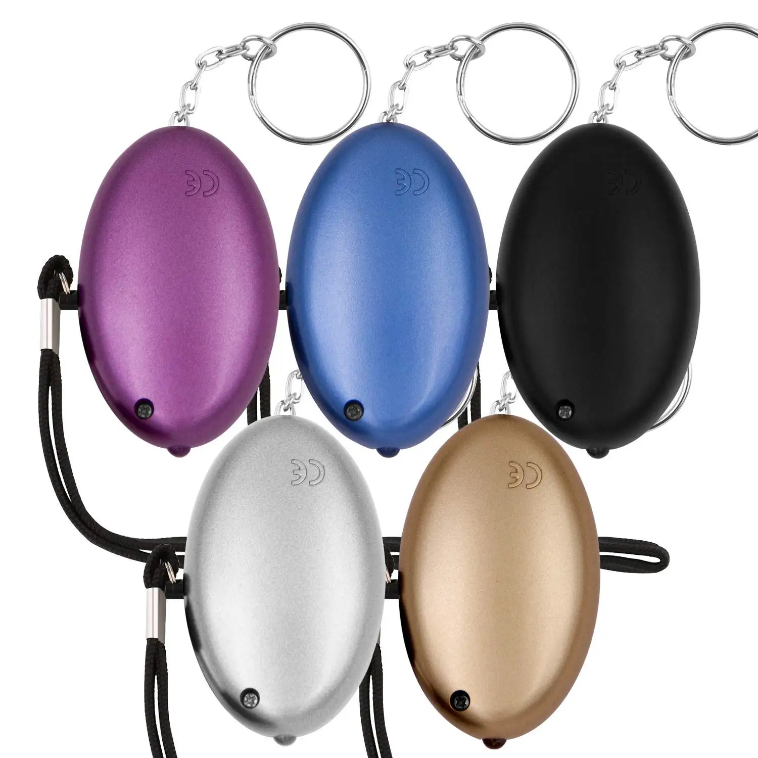 Personal Alarm, Emergency Security Alarm Keychain with Mini LED Light