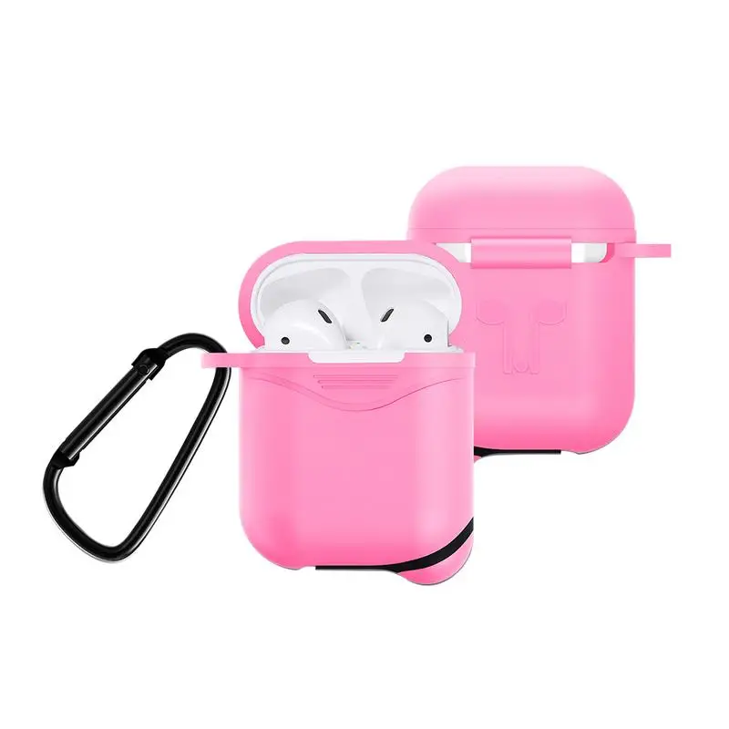 Bluetooth Headset Case Silicone Protective Case Drop-proof Dustproof Waterproof Earphone Box For AirPods Apple