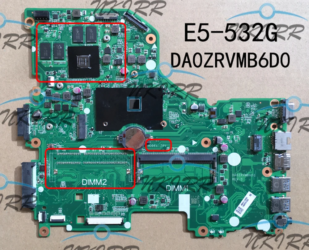 

DA0ZRVMB6D0 ZRV NBMZ111003 NBMZ111005 NB.MZ111.003 NB.MZ111.005 N3150 920M 2G DDR3 Материнская плата для Acer Aspire E5-532 E5-532G