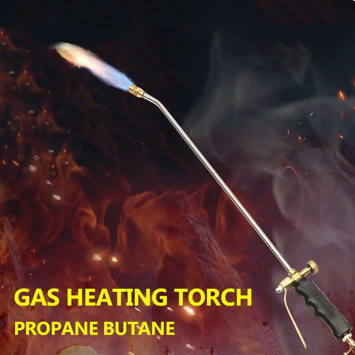 

Gas Heating Torch Burner Flame Machine Propane Butane Hose Regulator Roofer Kit for Outdoor Camping Picnic BBQ Tool