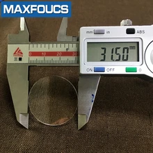 Стекло для часов 1,2 мм толстый плоский сапфир против царапин Гладкий Круглый прозрачный хрусталь, стекло для ремонта часов размер 30 до 39,5 мм