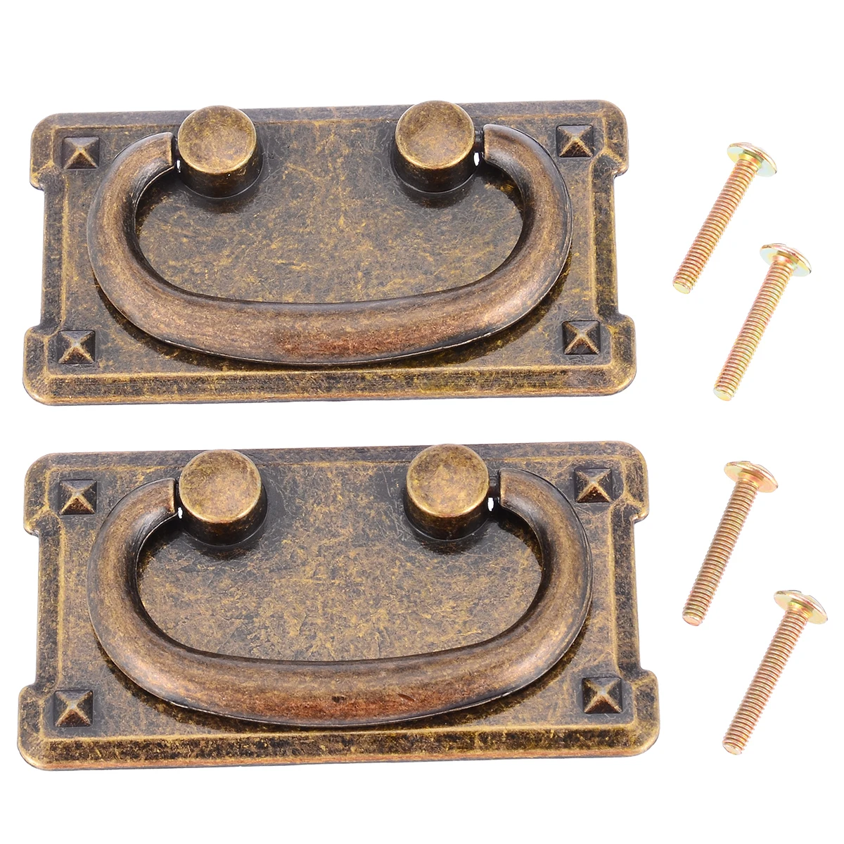 2 Set Antique Bronze Door Handles Cupboard Drawer Cabinet Pull Knob Drop Handle Knob With Screws Hardware Tool Accessory 2 Set Antique Bronze Door Handles Cupboard Drawer Cabinet Pull Knob Drop Handle Knob With Screws Hardware Tool Accessory