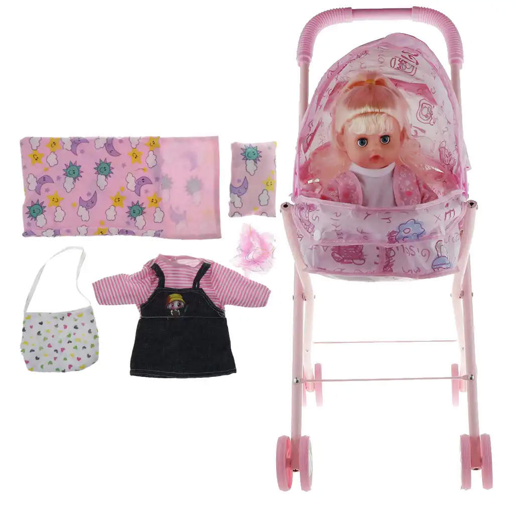 realistic doll stroller