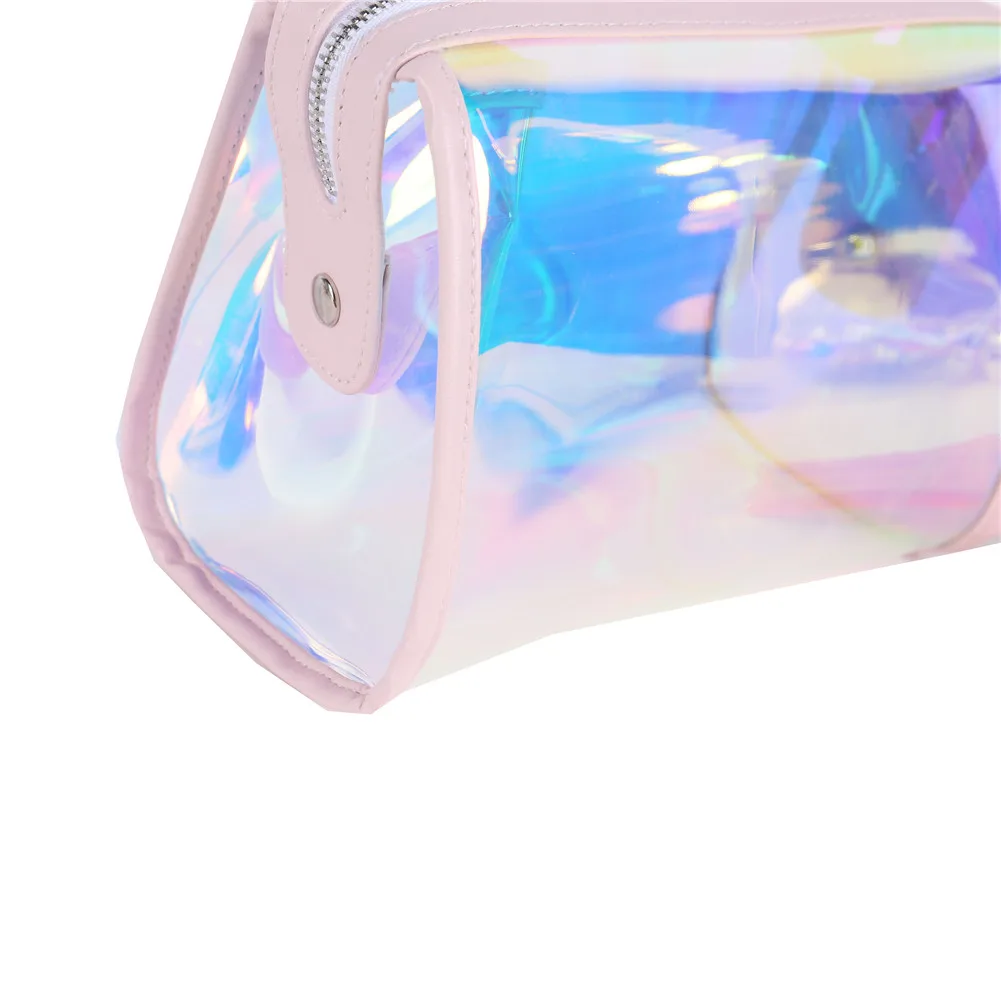DEZEMIN عالية الجودة TPU الثلاثية الأبعاد انظر من خلال أكياس مع سستة التجميل حقيبة 18x12x10 cm