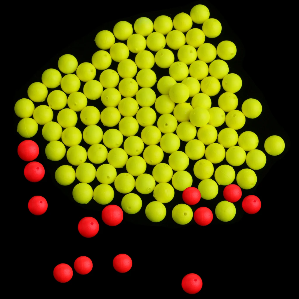 100 шт. Рыбалка плавающие поплавки дрейф мяч пены Индикатор рыбы аксессуары, 3 размера, 6/7/8,3 мм