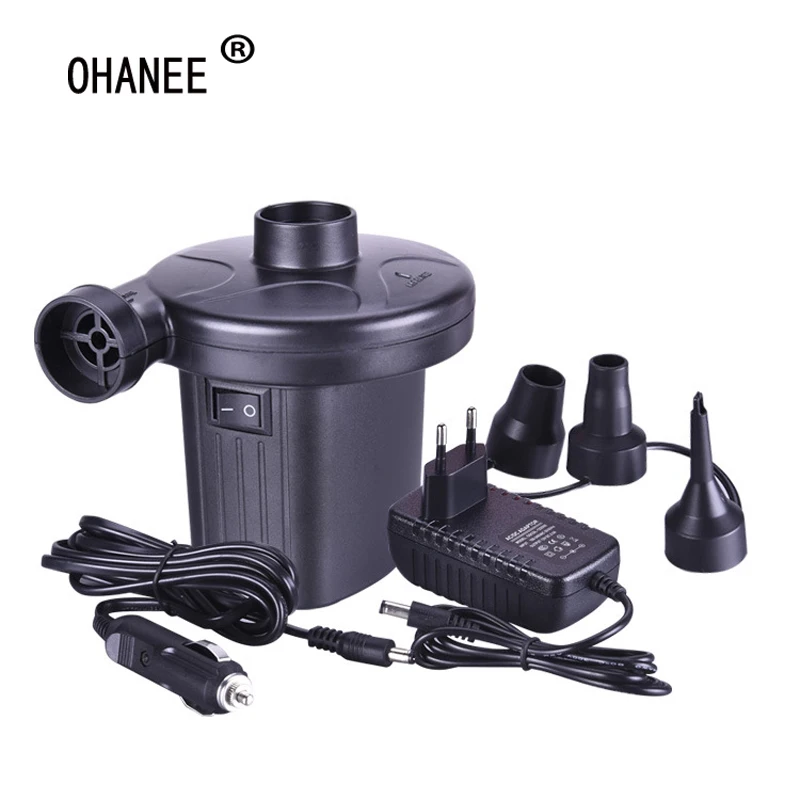 Electric Air Pump Inflator Deflate 3 Nozzles for Air Bed Mattress Boat 110V New