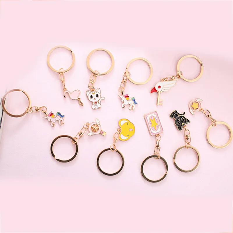 Cat Cartoon High Quality Unique Key Chain 10 Models 1PC Beautiful Women Men Graceful 2020 New Arrival Allergy Free Party Gifts | Украшения