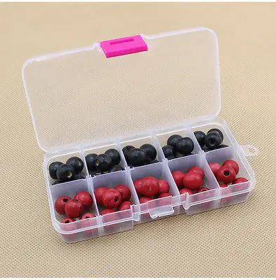 

10 Compartments Plastic Box Jewelry Bead Storage Container Craft Organizer