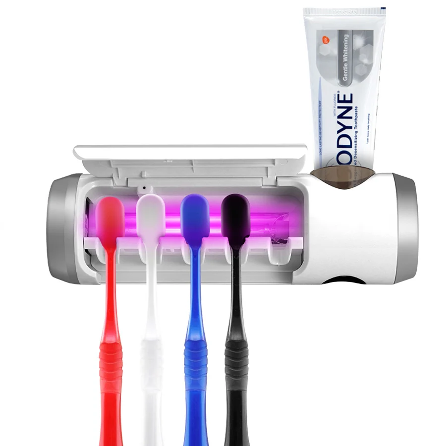 

Digoo DG-UB01 UV Light Toothbrush Sterilizer Box Ultraviolet Antibacterial Toothbrush Cleaner USB Rechargeable Toothbrush Holder