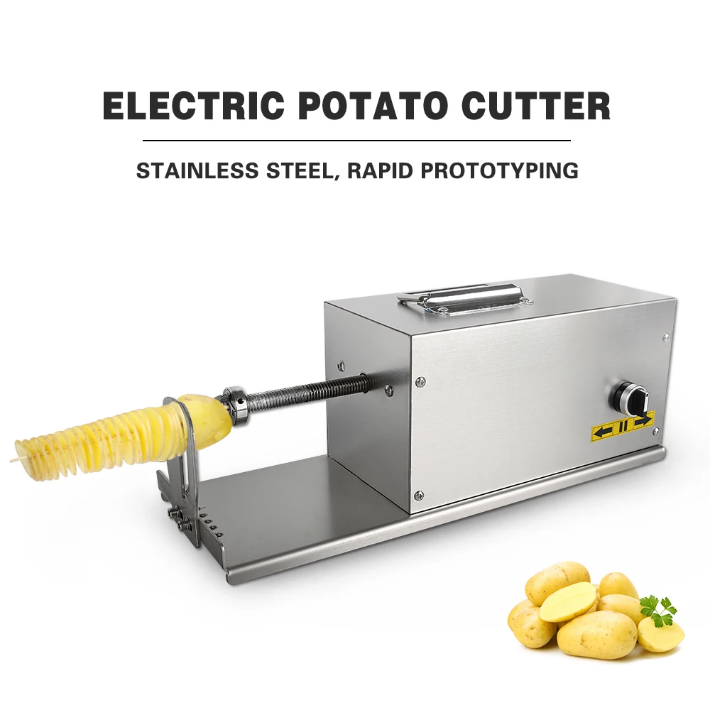 Limited ITOP Commercial Electric Spiral Potato Slicer With Counter Vegetable Fruit Cutter DIY Twisted Potato Cutter Machine