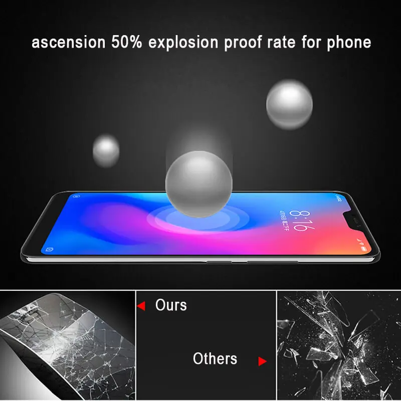 Защитная пленка 6D для Xiaomi mi 9 SE 8 Lite x 3 2s A2 Note 6 Pro Pocophone F1 из закаленного стекла Red 7