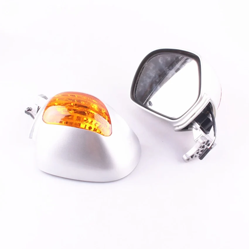 

For Honda Goldwing GL1800 2001 2002 2003 2004 2005 2006 2007 2008 2009 2010 2011 Rear View Side Mirrors Left Right Pair Silver