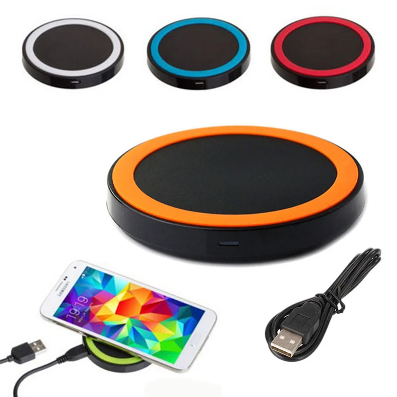 New Durable Fast Qi Wireless Charger Pad With USB Charging Cable For