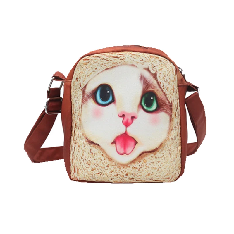 

Women Strawberry poached egg Cat Pattern Oxford Solid Messenger Crossbody Bag Zipper Multifunction Girl Shoulder Bags Couple Bag