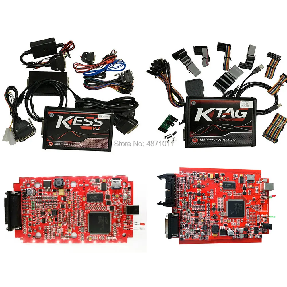  Ksuite Red PCB EU Online Master Version ECU Programmer Kess V2 V5.017 V2.47 OBD2 Chip Tuning Tool K - 33003715329