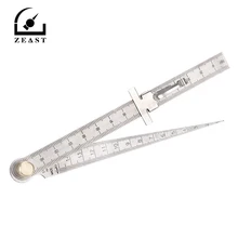ZEAST измерительный инструмент из нержавеющей стали Клинообразная конусная линейка 1-150 мм измерительный инструмент замеров отверстий для строительства