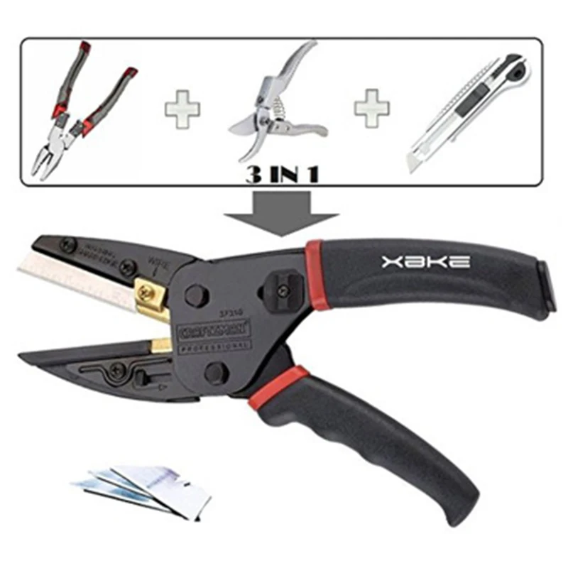 1pc 270mm 330 Steel Wire Cutter 3 in 1 Multi function Cable Cutting