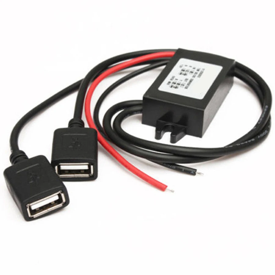 Двойной USB разъем провода шнур питания кабель Автомобильное зарядное устройство