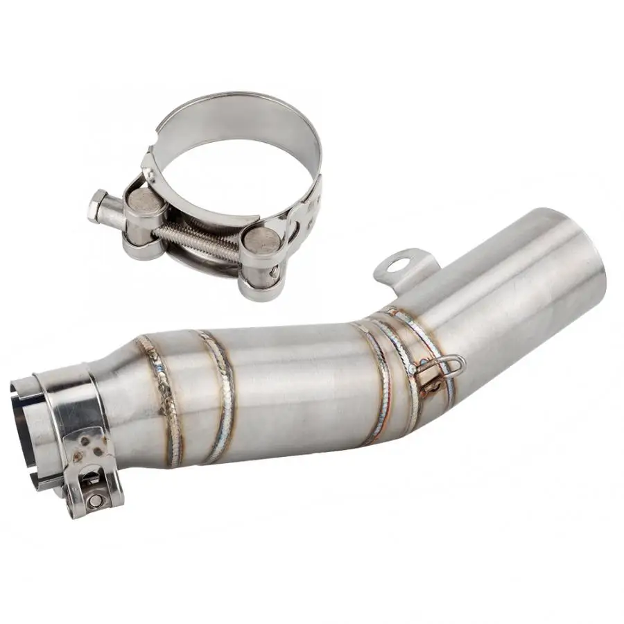 

motorcycle exhaust Motorcycle Modification Exhaust Middle Link Pipe Muffler for Yamaha R6 2006-2014 motocicleta New arrives