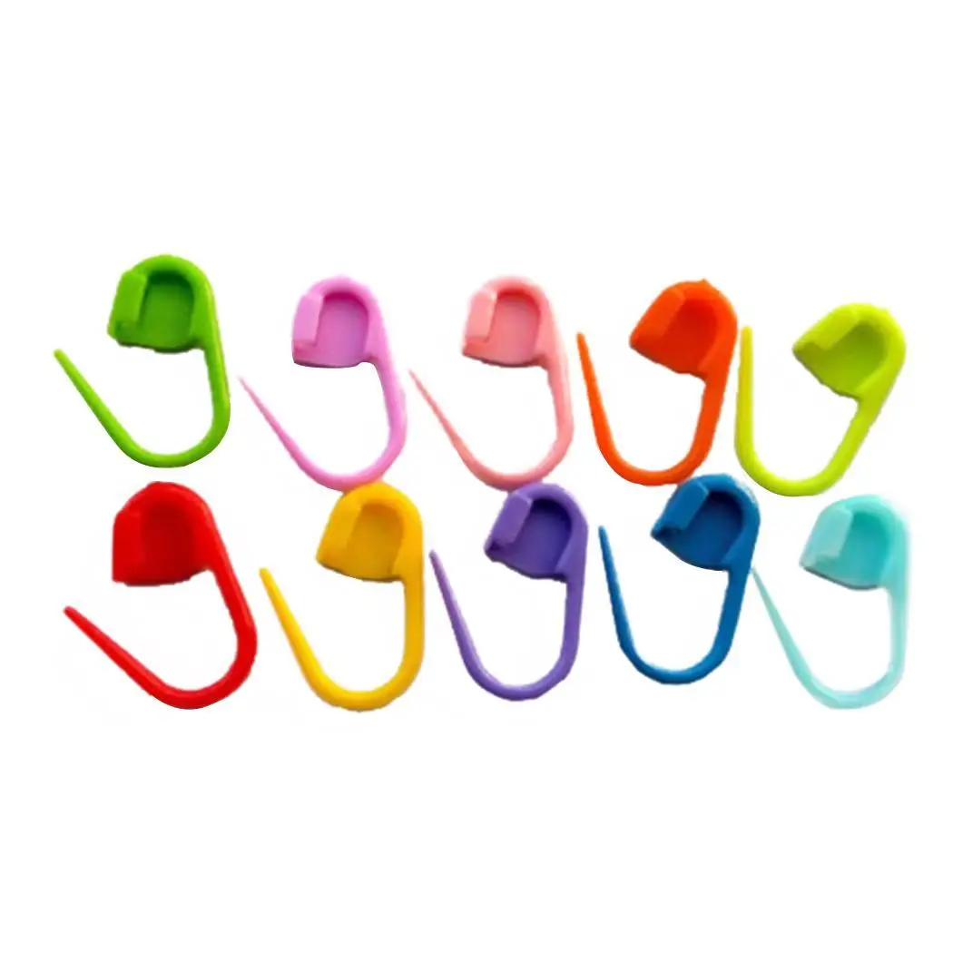 

Sewing Clip Markers 100Pcs Plastic Weave Hooks 100pcs Crochet Knitting Needles New product Mixed color for Modern Home Supplies