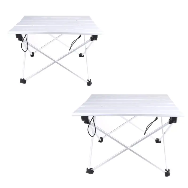

Portable Folding Aluminum Rolling Table with Bag for Camping Picnic