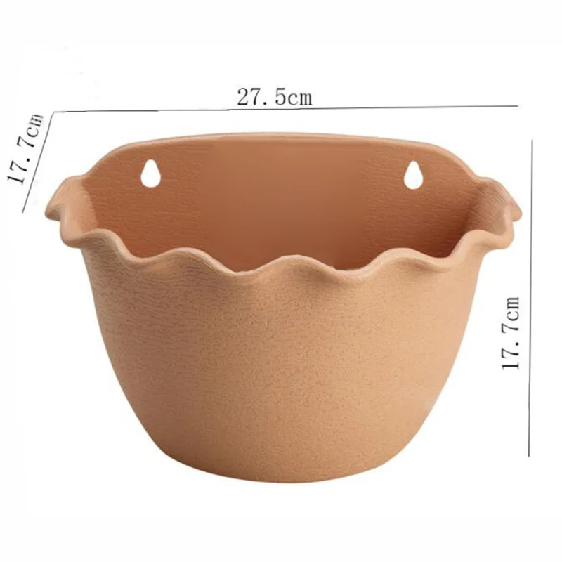 

Wall Hanging Flower Pots Storage Garden Basket Plant Planter Home Decor Plastic