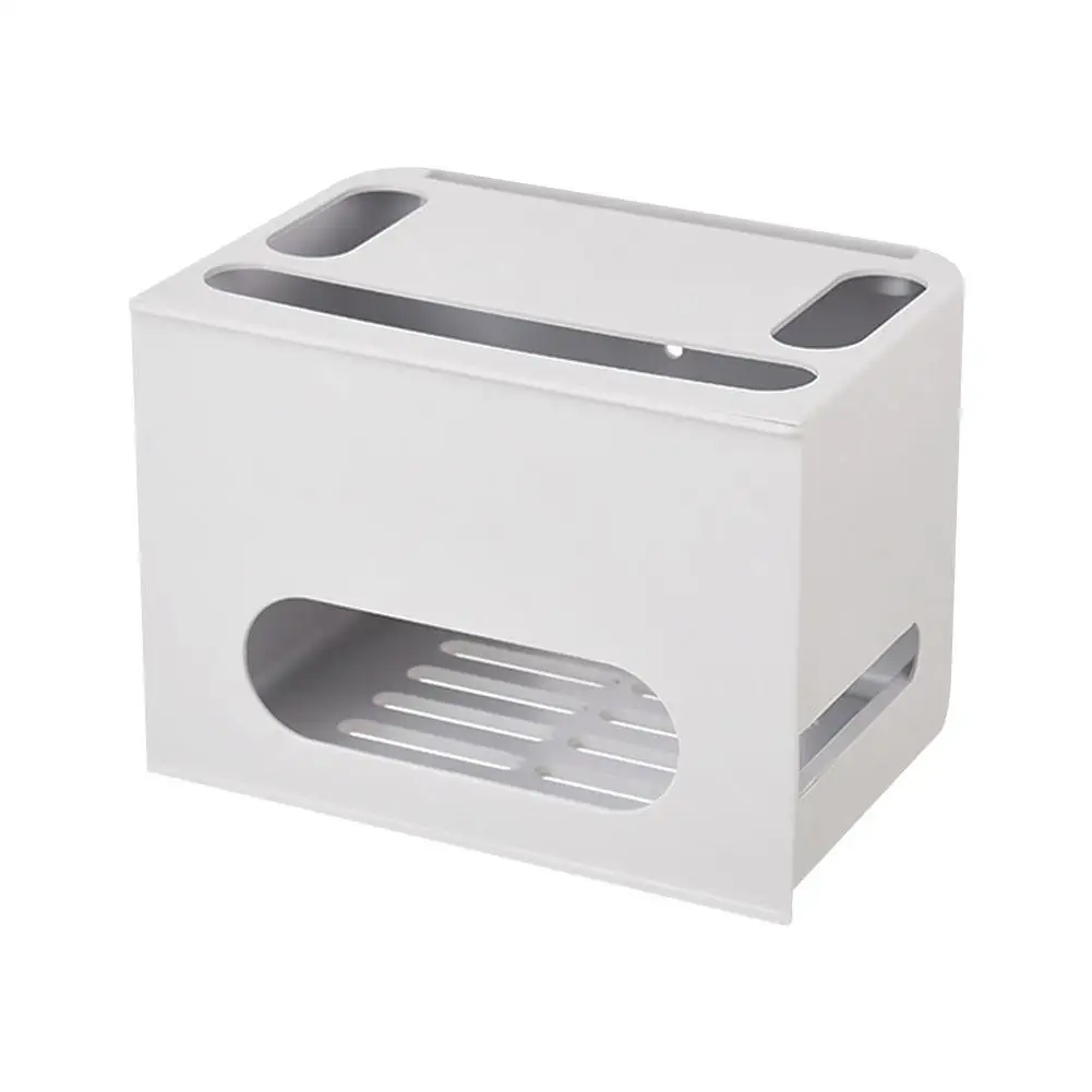 

Fashion Router Storage Box Double Layer Drawer Type ABS WiFi Router Shelf Set-Top Box Bracket Practical Home Office Suppies