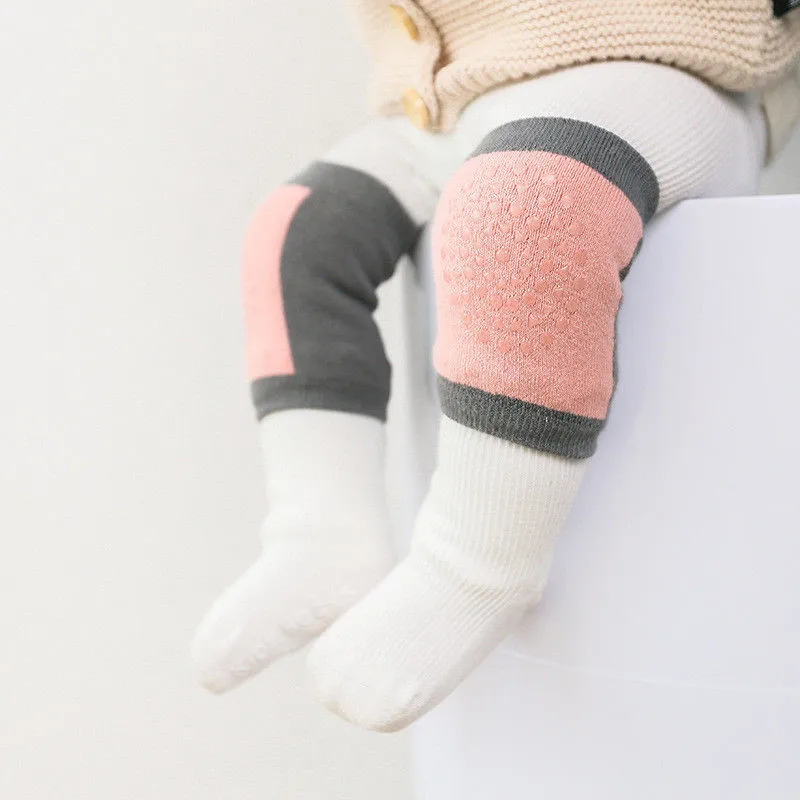 

1pair Infant Toddler Baby Crawling Knee Elbow Pad Mesh Cushion Safety Protection Crawling Breathable Leg Warmers Knee Cap