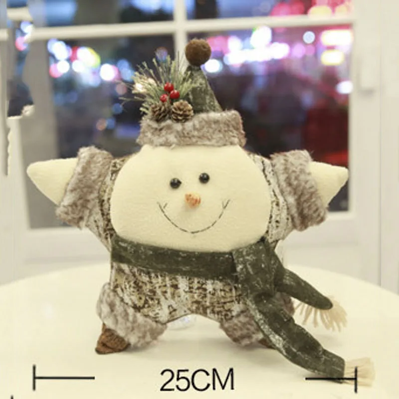 Милые домашние декоративные рождественские украшения подарок Санта Клаус Снеговик Дерево Игрушка Кукла подвесная Рождественская елка украшения детский подарок