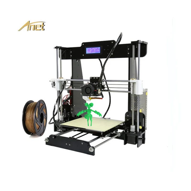Anet A8 Desktop 3D Printer Kit LCD Control Screen Display Support TF Card Off Line Printing
