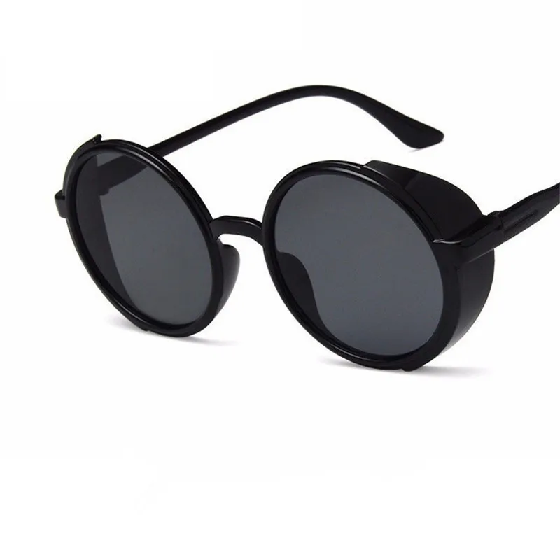 

Luxury Steampunk Sunglasses Women Men Round Designer Vintage Punk Sun Glasses For Female Retro Oculos UV400