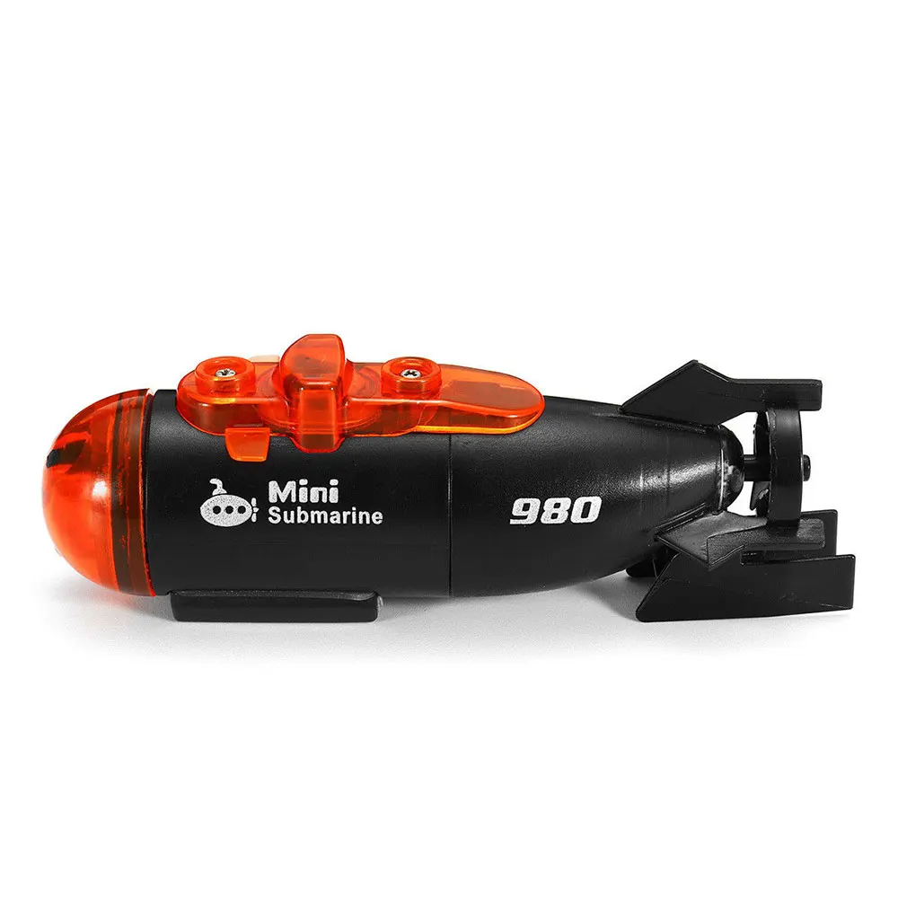Мини микро-радиоуправляемая подводная лодка с дистанционным управлением и светодиодный светильник, игрушка в подарок, подводная лодка с дистанционным управлением для детей 4-15 лет