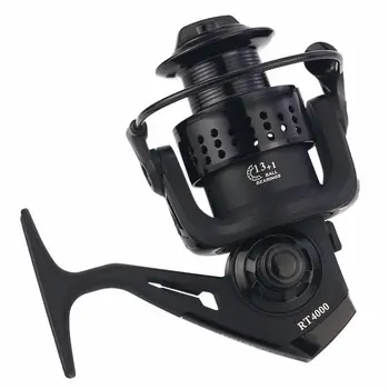 

RT2000 4000 7000 13+1BB Spinning Reel Freshwater Saltwater Fishing Wheel All Metal CNC Rocker No Gap Trolling Reel