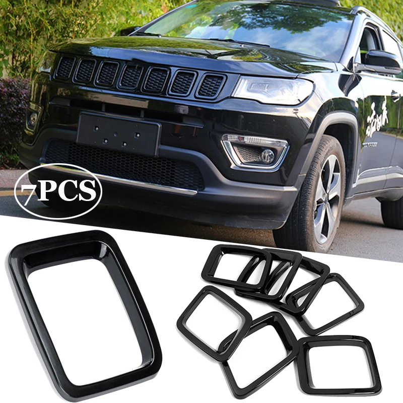 Rqing for Jeep 2017 2018 2019 Compass Chrome Front Grill Grille Cover Trim Guangzhou Ruiqing Rqing for Jeep 2017 2018 2019 Compass Chrome Front Grill Grille Cover Trim Guangzhou Ruiqing