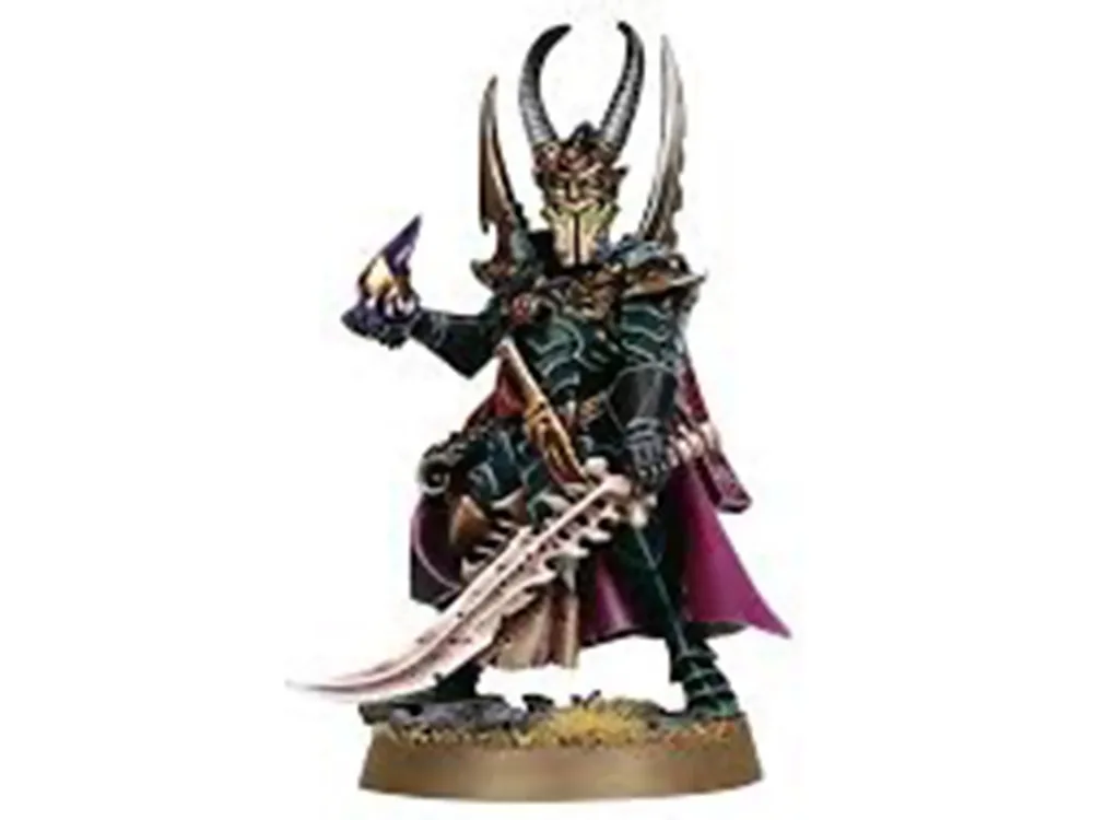 Dark Eldar Archon with sword and dagger |