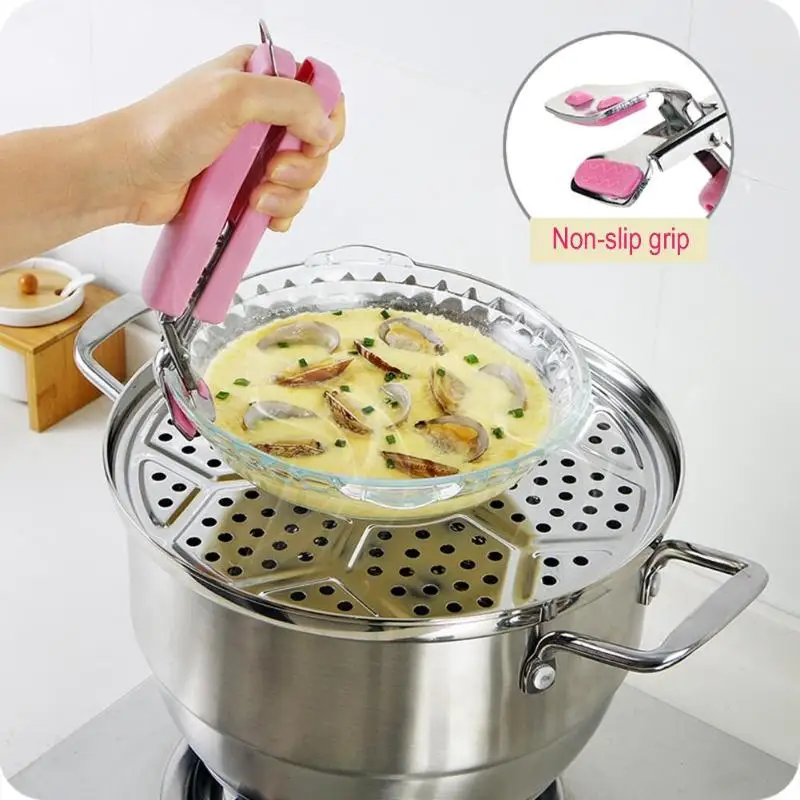 

Creative New Picnic Pot Anti-hot Clip Holder Gripper Anti-scraping Lifter for Bowl Plate Dish Pot Kitchen Microwave Oven Tool