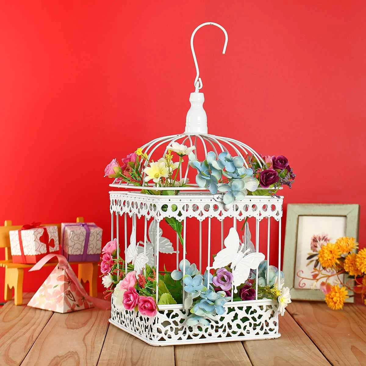 Antique Wedding Bird Cage Wedding Decoration Metal Iron Bird Cage