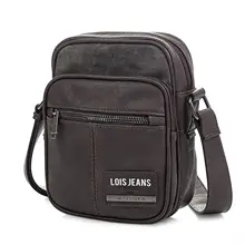 Lois Collectables Teslin сумка через плечо Мужская кожа PU En colores черный, коричневый и темно-серый 96519