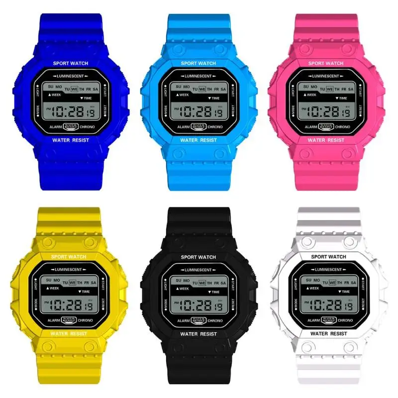 

Waterproof Digital Watches Women Men Casual Sports Electronics Wristwatch
