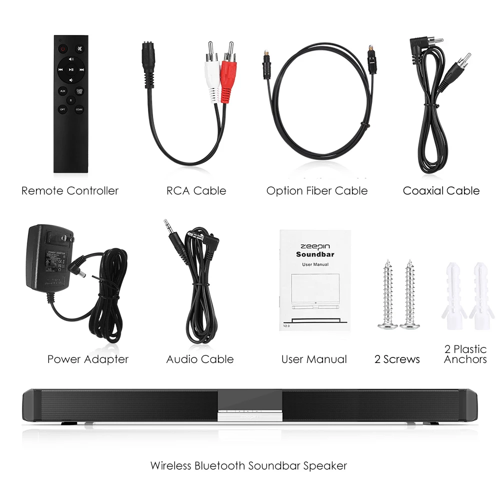 GBtiger ZEE Wireless Bluetooth Soundbar 