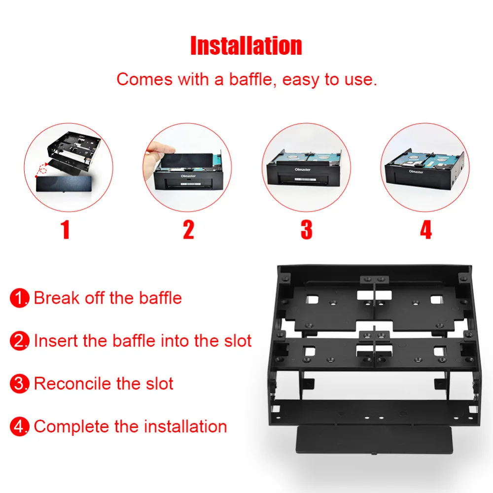 Oimaster 2 5 дюймов/3 дюймов Hdd/Ssd до 25 флоппи отсек для жесткого диска компьютера