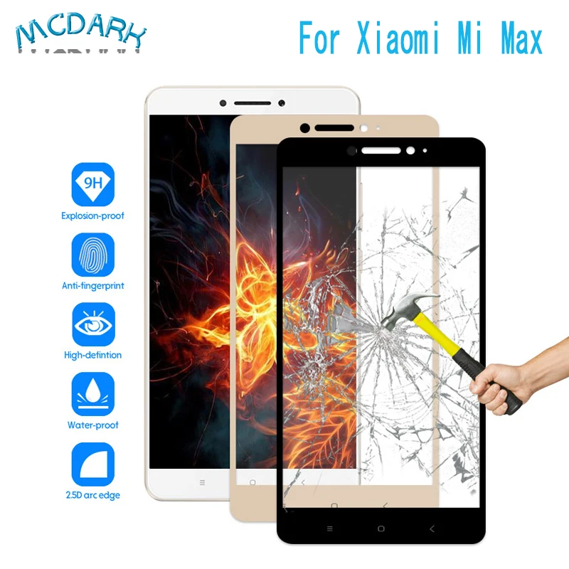 Mcdark для Xiaomi Mi Max Защитная пленка переднего стекла Замена Простая установка