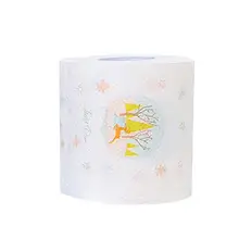 1 рулон милый Санта Клаус Рождественская елка 3 года Лось напечатано Рождество туалетная бумага дома, отель, ткань для кафе