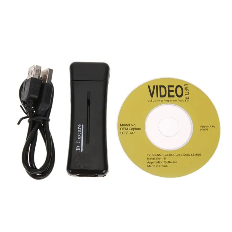 Мини Портативный USB2.0 порт HD 1 способ HDMI 1080P Карта видеозахвата для ПК