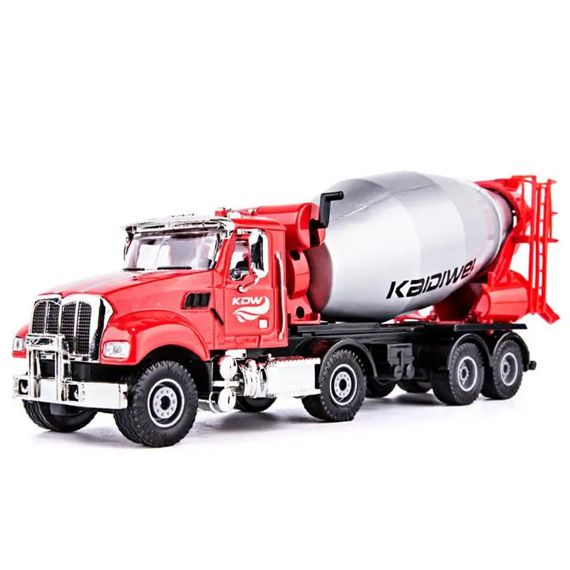 

1:50 Cement Mixer Truck Alloy Car Model Concrete Mixer Car Simulation Agitating Lorry Cement Trucks Collectible Model Car Kids